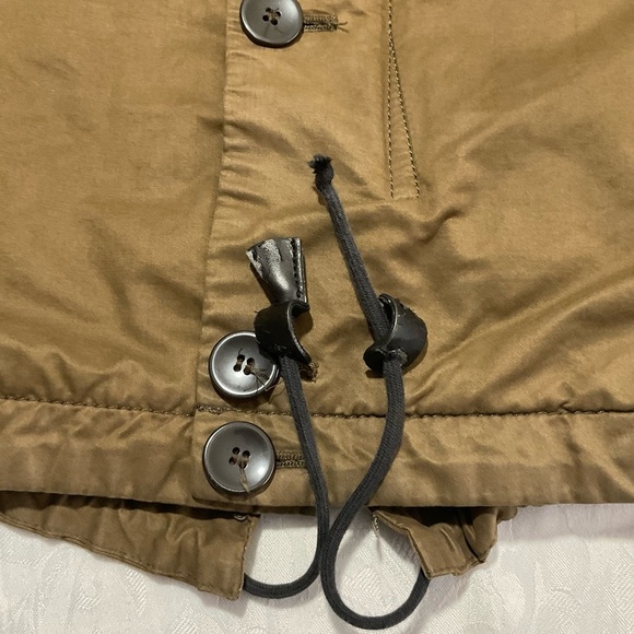 ZARA Man HOODED JACKET Drawstring Long Sleeve Xtra Large Brown - Picture 5 of 12